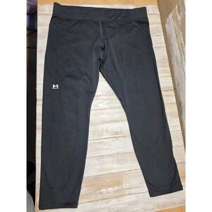 Under Armour HeatGear Black Cropped Leggings XXL Capri Tights 1368700-001